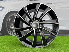 4X R18 Pouces 5X112 Jantes Noir Poli Style Skoda Pegasus: S'adapte Pour Karoq