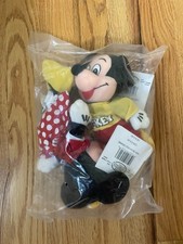 8" Mini BeanBag Plush Mickey  Minnie Mouse Disney Spirit of Mickey Model 18066