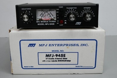 MFJ-945E COMPACT MOBILE HF ANTENNA TUNER 1.8 to 60 MHz