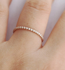NEW Sundance Catalog Sz 9 Sterling Silver Bubble Dot Thin Ring