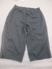 PrAna Size L Womens Blk Pull On Pockets Elastic Waist Activewear Crop Pants 146