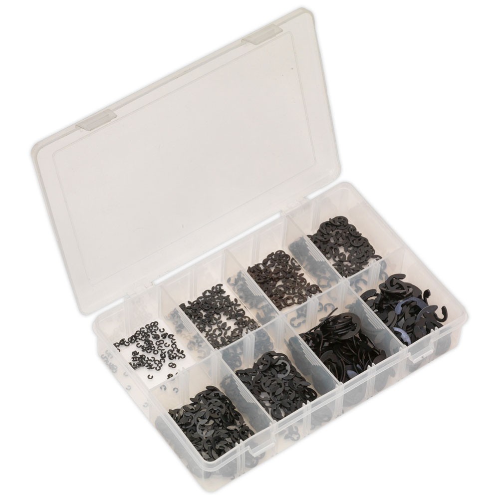 Sealey E-Clip Retainer Assortment 800pc Metric