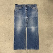 Vintage Levi's 517 Jeans Mens 40x30 Bootcut Blue Denim Made in USA 90s