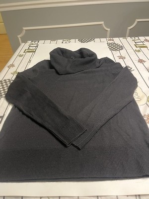 Talbots 100% Merino Wool Black Cowl Neck Ling Sleeve Sweater Sz Sp - NWT