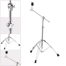 Straight Boom Cymbal Stand / Snare Drum Stand Double Braced Tripod Stand Holder~