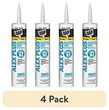  4 pack Alex Plus 10.1 oz Clear All Purpose Acrylic Latex Caulk Plus Silicone