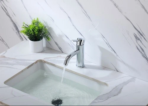 Elegant Lighting FAV-1006 Victor 1.5 GPM 1 Hole Bathroom Faucet - Chrome - Picture 2 of 12