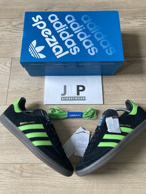 Adidas Samba Deco SPZL Spezial Black Lime Green Size UK 42 EUR UK