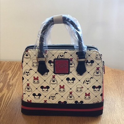 Pop Disney Mickey & Friends Crossbody Bag White/Black/Red Top Handle Purse