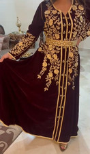 Elegant Red Moroccan Kaftan Luxurious Handcrafted Dress for Special Occasion