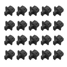 RJ45 Dust Covers Caps Black Ethernet Port Protectors Covers Pack of 100)