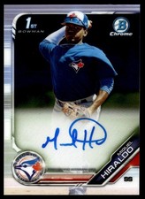 2019 Bowman Chrome Prospects Autographs Miguel Hiraldo Auto Toronto Blue Jays