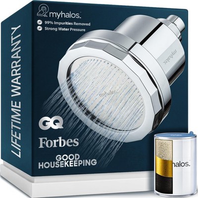   Filtered Shower Head for Hard Water Filter - High Pressure, Removes Chlorin...