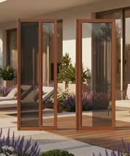 Made to Measure Pleated Fly Screen Door Aluminium Sliding Insectmesh custom size