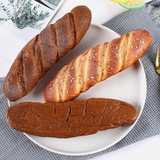 Artificial PU Bread Decoration Light Brown French Bread Simulation Model