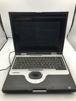 COMPAQ EVO N1000C - BOOTS TO BIOS - INTEL PENTIUM 4 - 1GB RAM - READ DESCRIP -BB