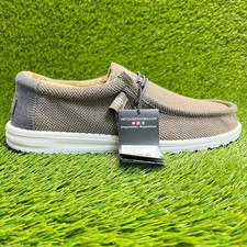 Hey Dude Wally Paisley Mens Size 13 Chocolate White Casual Walking Slip-On Shoes