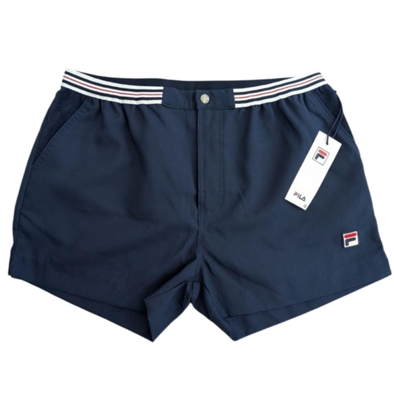 Pantaloncini corti uomo FILA tennis blu navy XL nuovi con etichetta