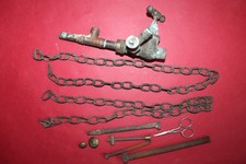 OLD BRASS GARDEN TAP &VARIOUS METAL ITEMs FOR DECORATION OR PROJECT OLD COND.