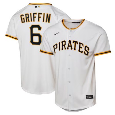 Nike Konnor Griffin Pittsburgh MLB Jersey White Men's Licensed