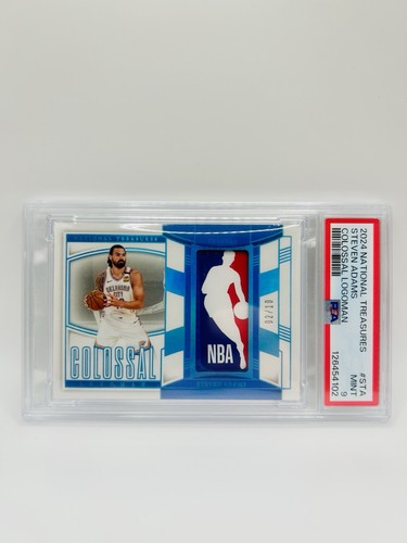 2024-25 Panini National Treasures Steven Adams Colossal Logo Man 2/10 PSA 9