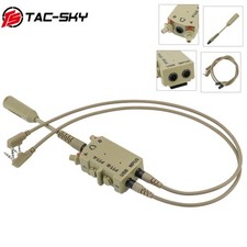 Taktik-Kopfh&ouml;rer MPU5 mit doppeltem PTTK-Stecker-Adapter f&uuml;r Kenwood-Funkger&auml;te