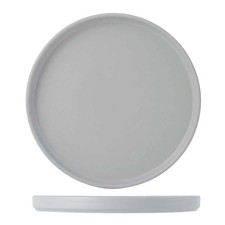 Tuxton China Inc Zion 8-1/4" Matte Gray Porcelain Straight Side Plate - 2 Doz