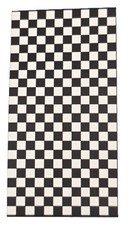 NEW TRULY LOU BLACK,WHITE CHECKER SQUARE,100% COTTON,POOL BEACH TOWEL -36"X70"