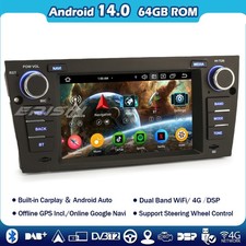 7"Autoradio Android 14 for BMW 3 Series E90 E91 E92 E93 GPS Navigatore DAB+Radio