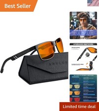 Men's Lightweight Blue Light Blocking Glasses - 99 Eye Protection for Gamers