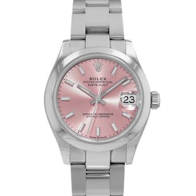 2020 Rolex Datejust 31, 278240, Steel, Pink Index, Oyster Bracelet, Box & Papers