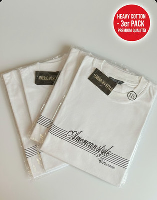 3er Pack Heavy Cotton T-Shirts Herren   Arbeits T-Shirts   Extra robust Weiß