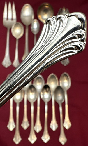 16 Pc COLONIAL PLUME Stainless Steel FORKS SPOONS & SERVING PCS by Towle