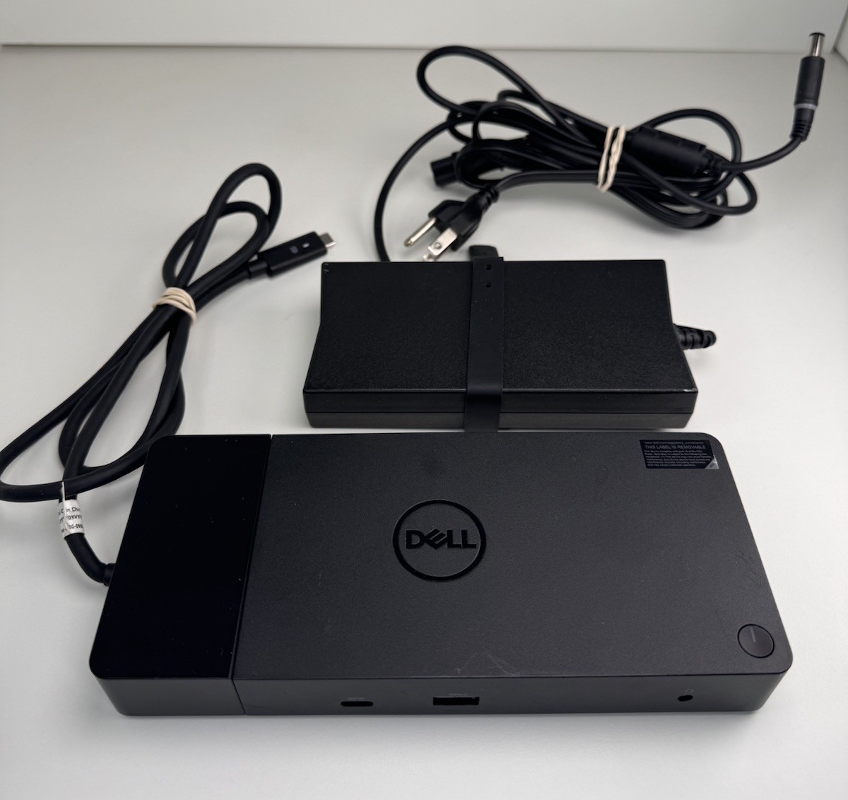 Dell WD19 Docking Station w/ 130w Black USB C AC Adapter Tested WORKS READ