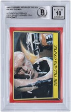 Nick Dudman Star Wars Signed 1983 Topps Return of Jedi #26 BGS 10 Card w/Insc