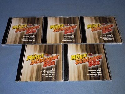 DIE  MEGA SCHLAGER BOX - CD-Sammlung - 5x Sampler - TOP!!