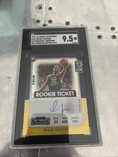 2021 Contenders Isaiah Jackson Autographed Variation Gold Premium /10 Sgc 9.5