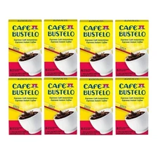 8 PACK Café Bustelo Espresso Style Dark Roast Instant Coffee, 6 Ct Each Box