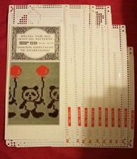 Knitmaster Knitting Machine Punchcards Various Patterns,  Series 59 301-310