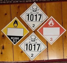 4 Dbl Sided Labelmaster Chemical Label POISON Plakaty 10,75" Mancave Fun Znaki