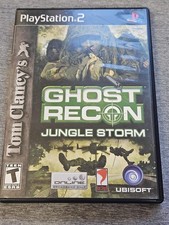 Vintage Tom Clancy's Ghost Recon Jungle Storm PS2 PlayStation 2 Case  Disc