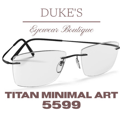Silhouette Titan Minimal Art (TMA) 5599 MK 9040 Rocket Black Eyeglasses Rimless