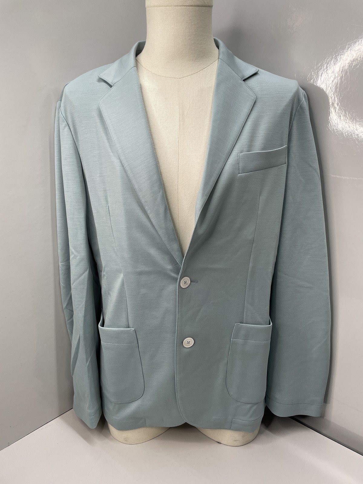 Marco Pescarolo Mens Sports Jacket Blue Size US 40/IT 50 Luxury Wool Cotton