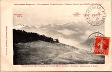 *73943 cpa 09 vues prises du Col de l'Arraing