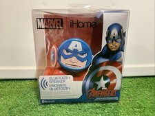 Captain America Rechargeable Bluetooth Speaker Marvel iHome Wireless Stream NIB