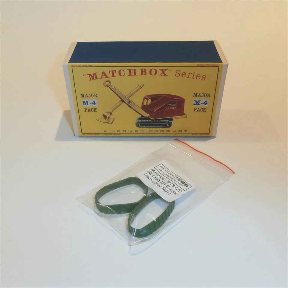 Matchbox Major Pack 4 a Ruston Bucyrus Excavator Repro Box with Green Tracks - Image 3 of 4