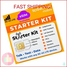 SpeedTalk Mobile SIM Card Starter Kit, Smartphone Cell Phone, GPS Tracker and Io