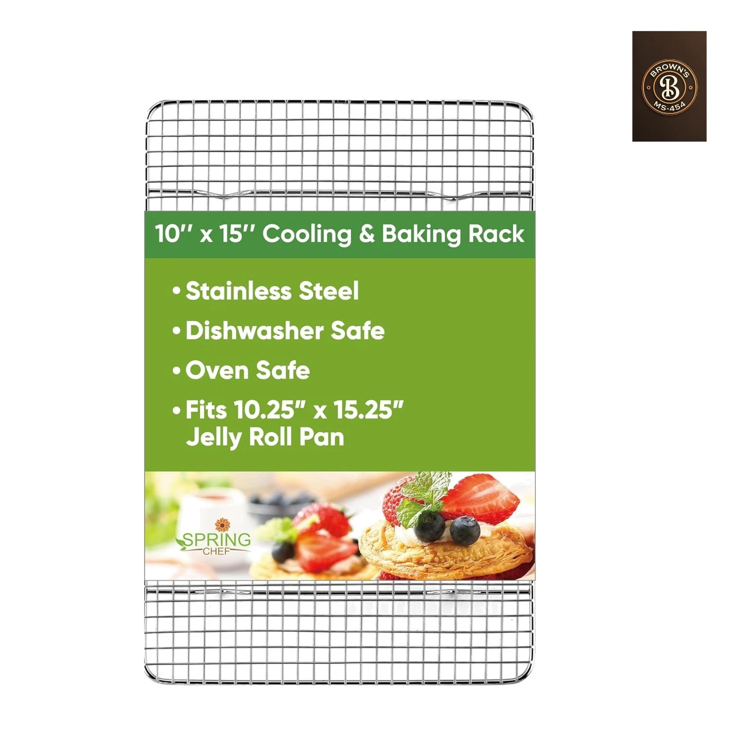 10 x 15 Inch Stainless Steel Cooling Rack for Cooking & Baking - Heavy Duty C...
Opens in a new wind