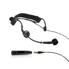 Professional Headworn Condenser Microphone with Mini 3 Pin XLR TA3F Plug, Fle...