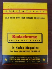 New Kodachrome 8mm Magazine Camera Movie Color Film Daylight Exp Aug 1960 Read
